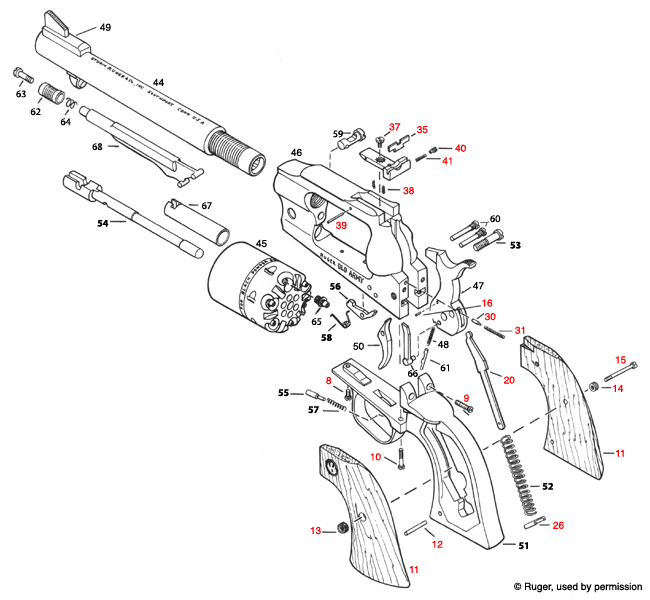 Super Blackhawk Diagram Number One Wiring Diagram Sources - ruger new model blackhawk parts diagram